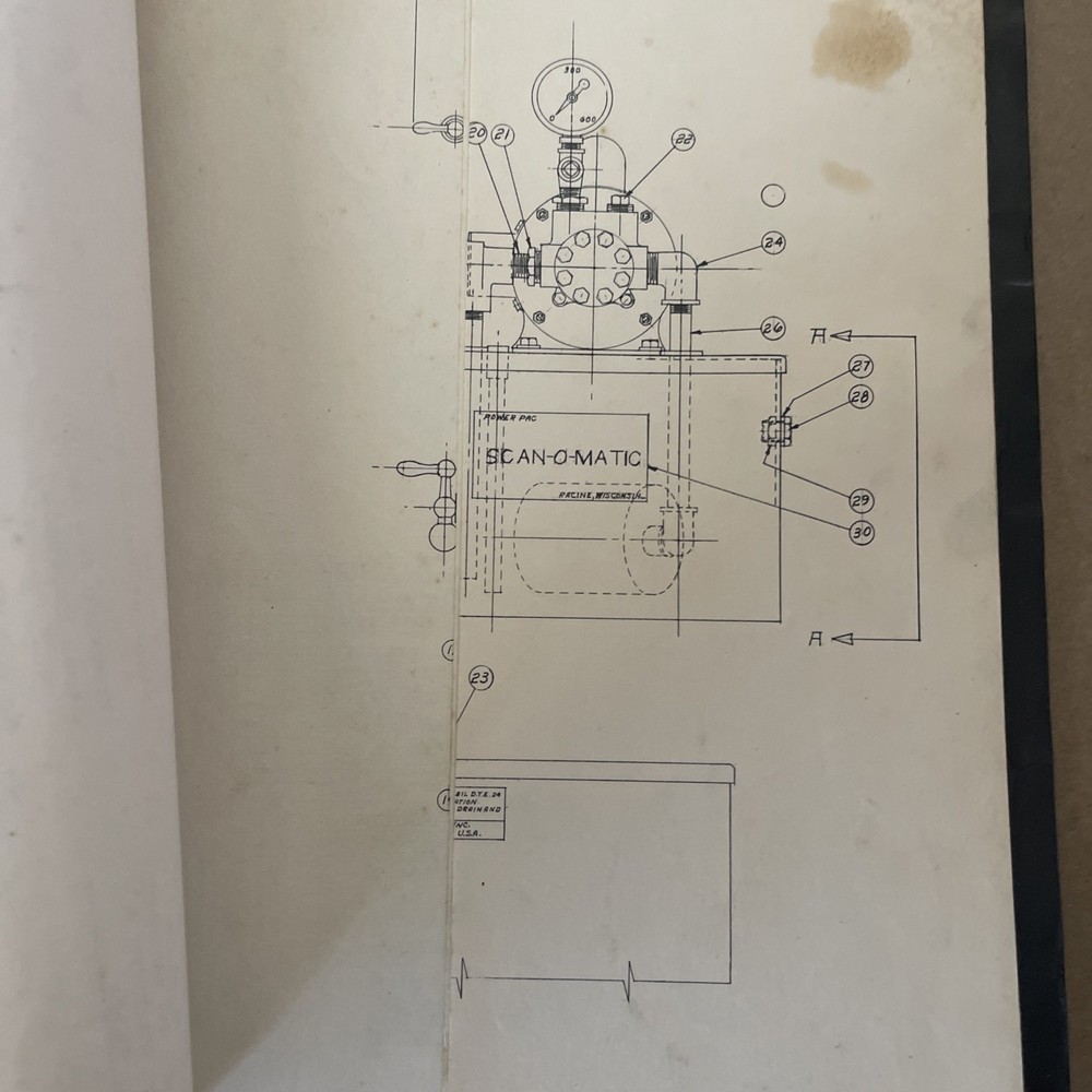 Scan-o-matic Copy-Rite Hydraulic Tracer Unit Installation Operating Instructions