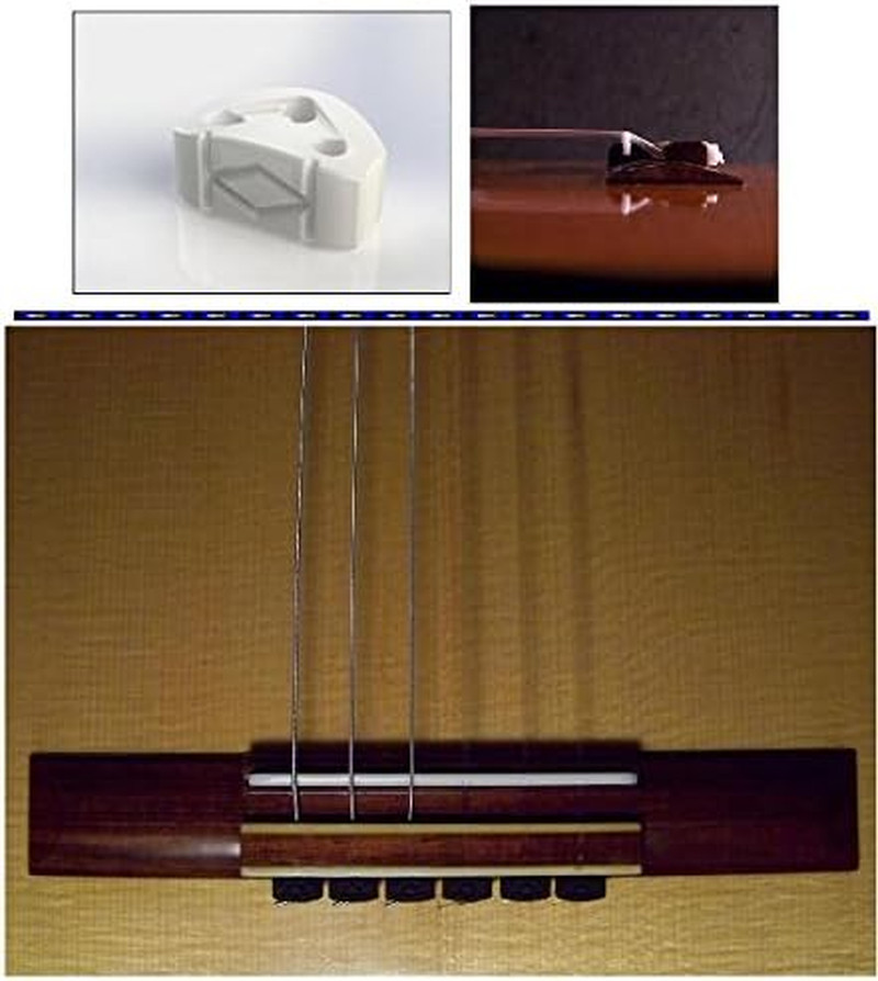 Rosette Diamond Secure Classical Guitar String Ties / New Low Profile BridgeBead