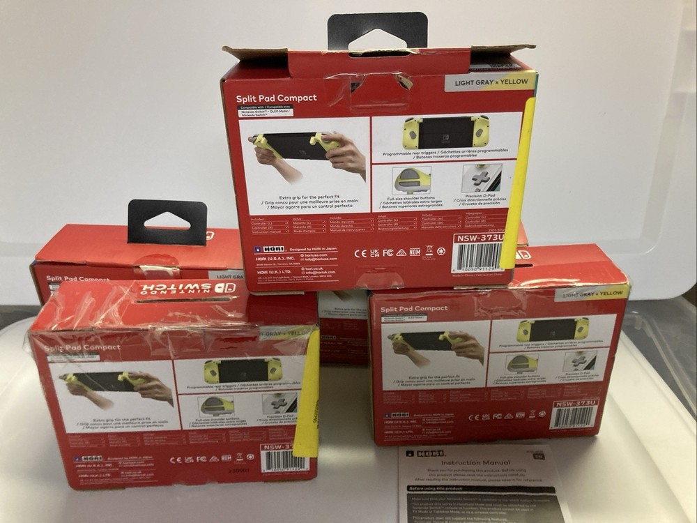 Nintendo Split Pad Compact Joysticks Light Gray/Yellow For Switch