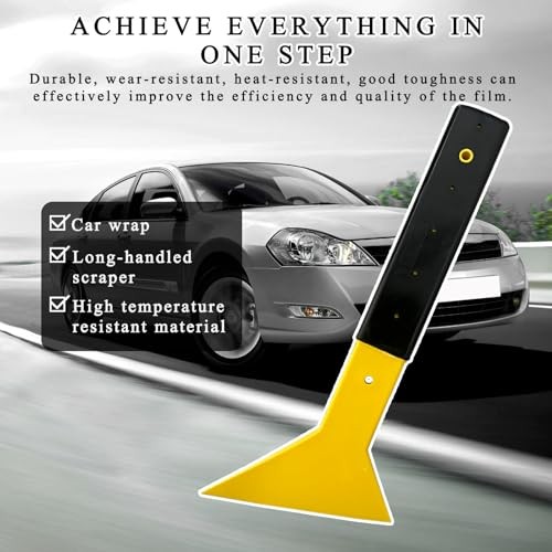 Window Tint Squeegee, Triangle Tinting Squeegee with Non-Slip Long Handle,