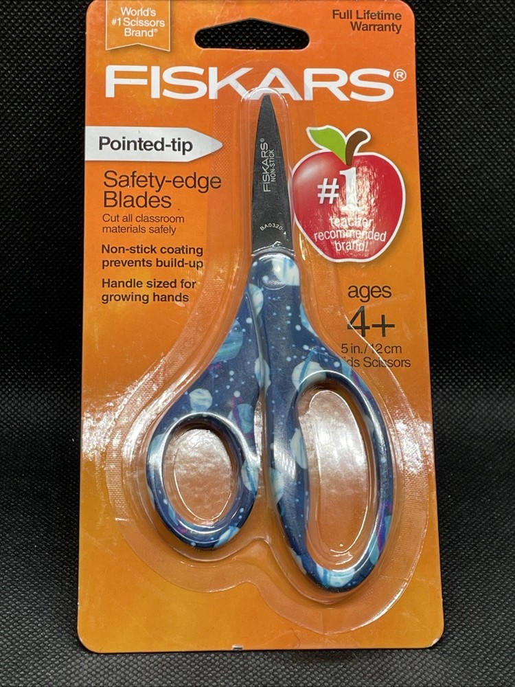 FISKARS SAFETY-EDGE POINTED TIP SMALL SCHOOL SCISSORS - NEW (p2) Planets