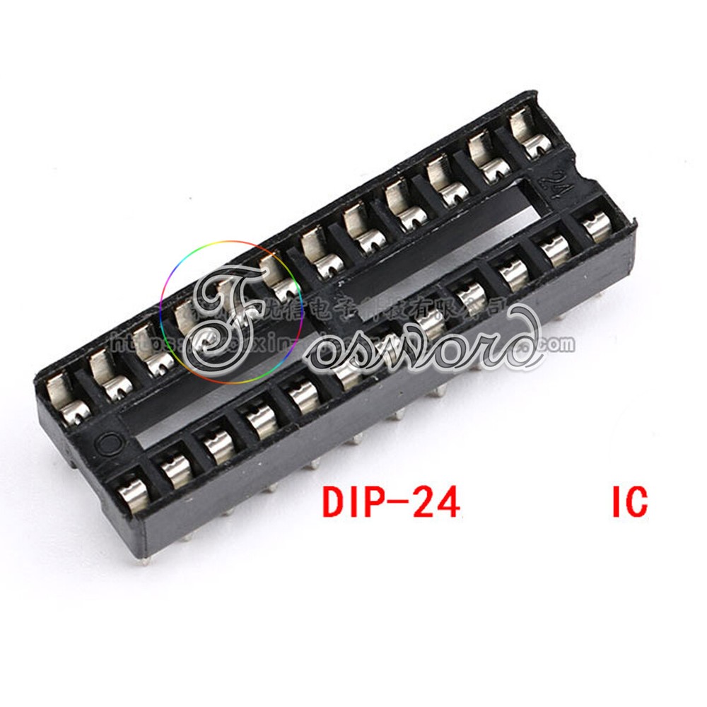 DIP/DIL IC Sockets Chip Socket Integrated Circuit Holder 6 - 40 Pin Round/Flat