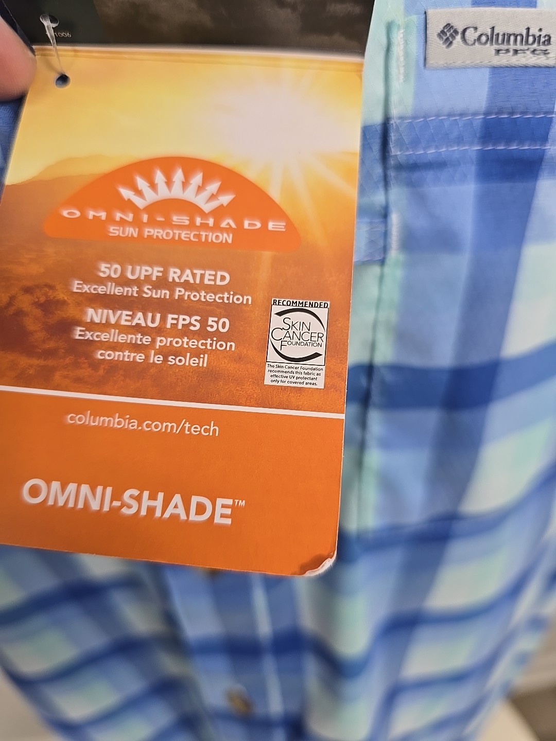 Columbia Super Bluefin Winds Camp Shirt XL New With Tags