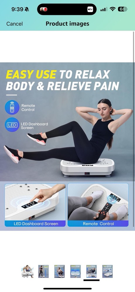 Vibration Plate Exercise Machine, Whole Body Power Vibrating Shake Platform Work
