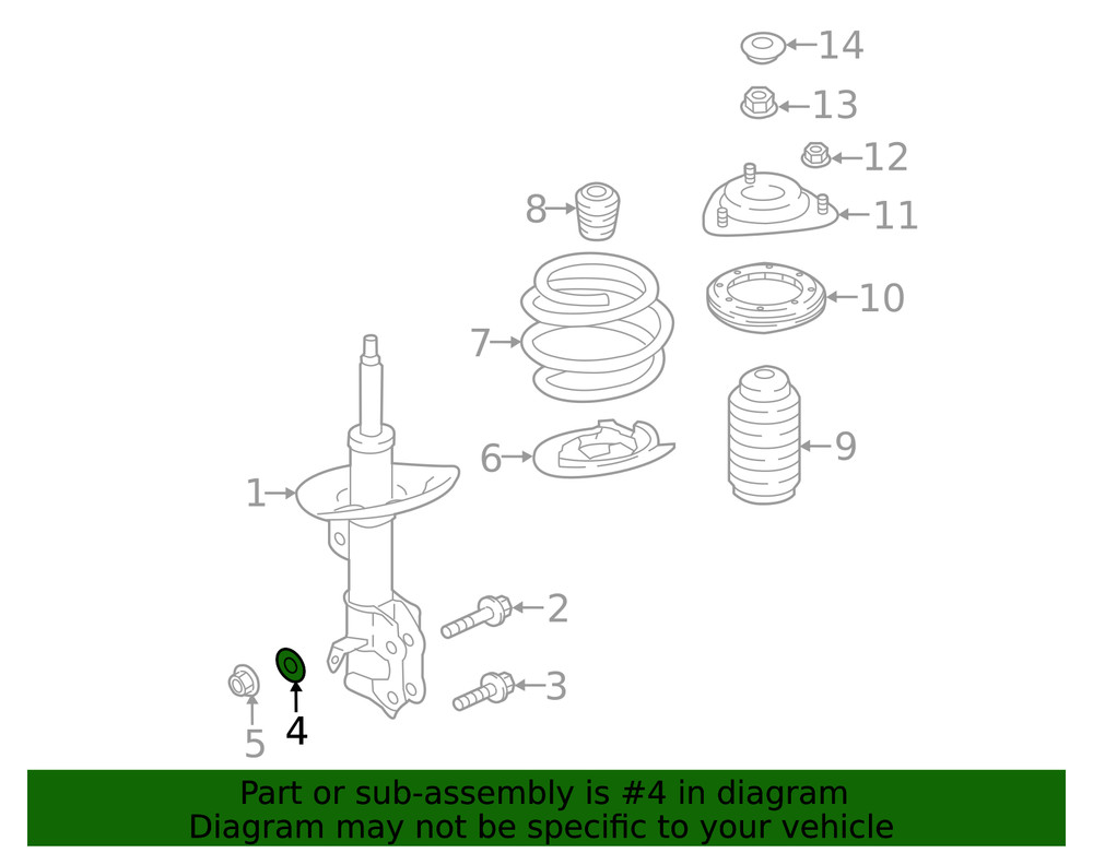 Genuine Subaru Strut Washer 20560aa04a