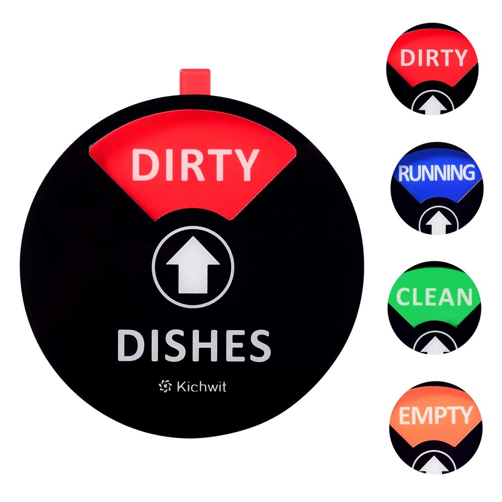 Dishwasher Strong Magnet Indicator Dirty Running Empty Clean Non Scratch Black