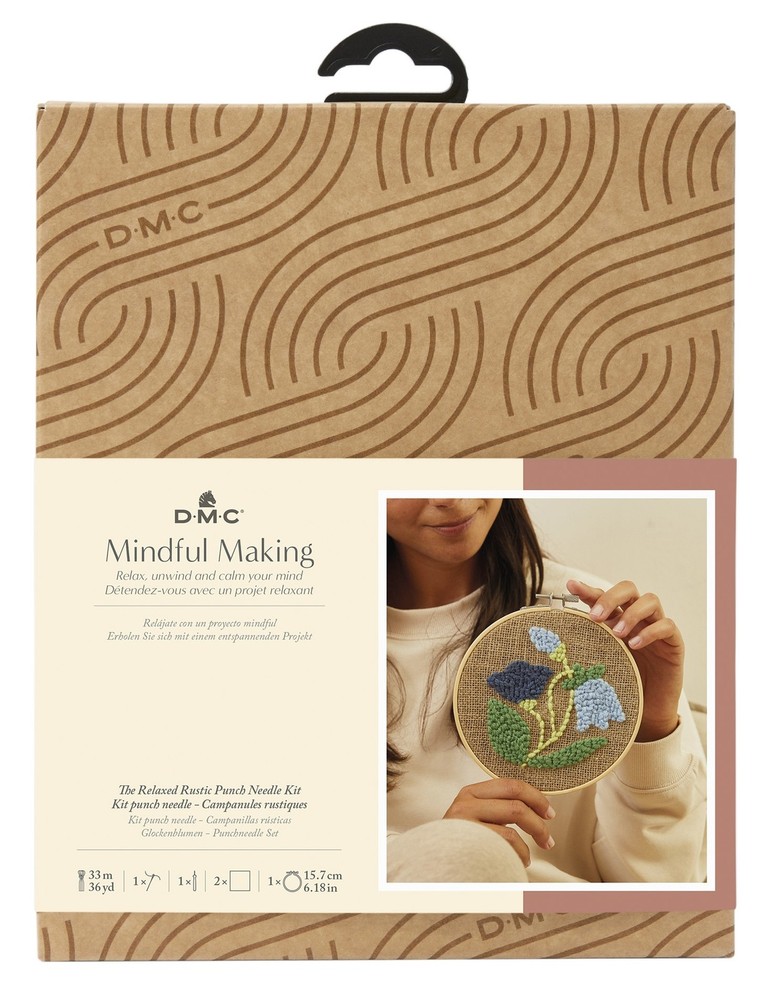 DMC Mindful Making Punch Needle Kit-Relaceds Rustic - 5A0034FJ-1H63C