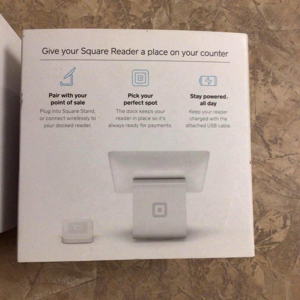 Square Dock for Square Reader Wired Connectivity POS Terminal Accessory