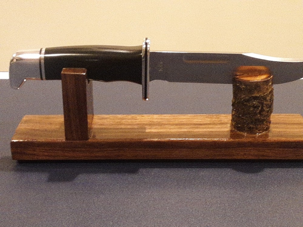 Black Walnut knife Display Stands (2 Stands)