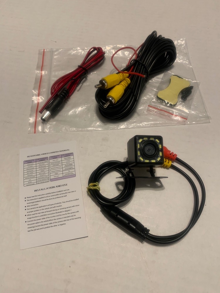 170° Car Rear View Backup Camera  Reverse 12 LED Night Vision IP68