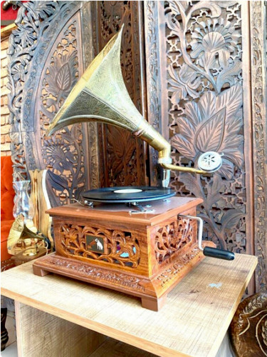Antique Gramophone Player Original Record Player Working Phonograph Gift