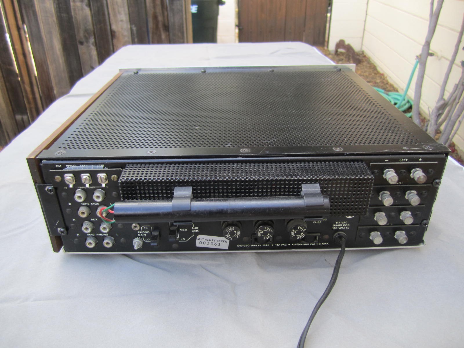 Vintage RARE KLH Model Twenty Seven Stereo Receiver Slow Warmup Sold For Repair