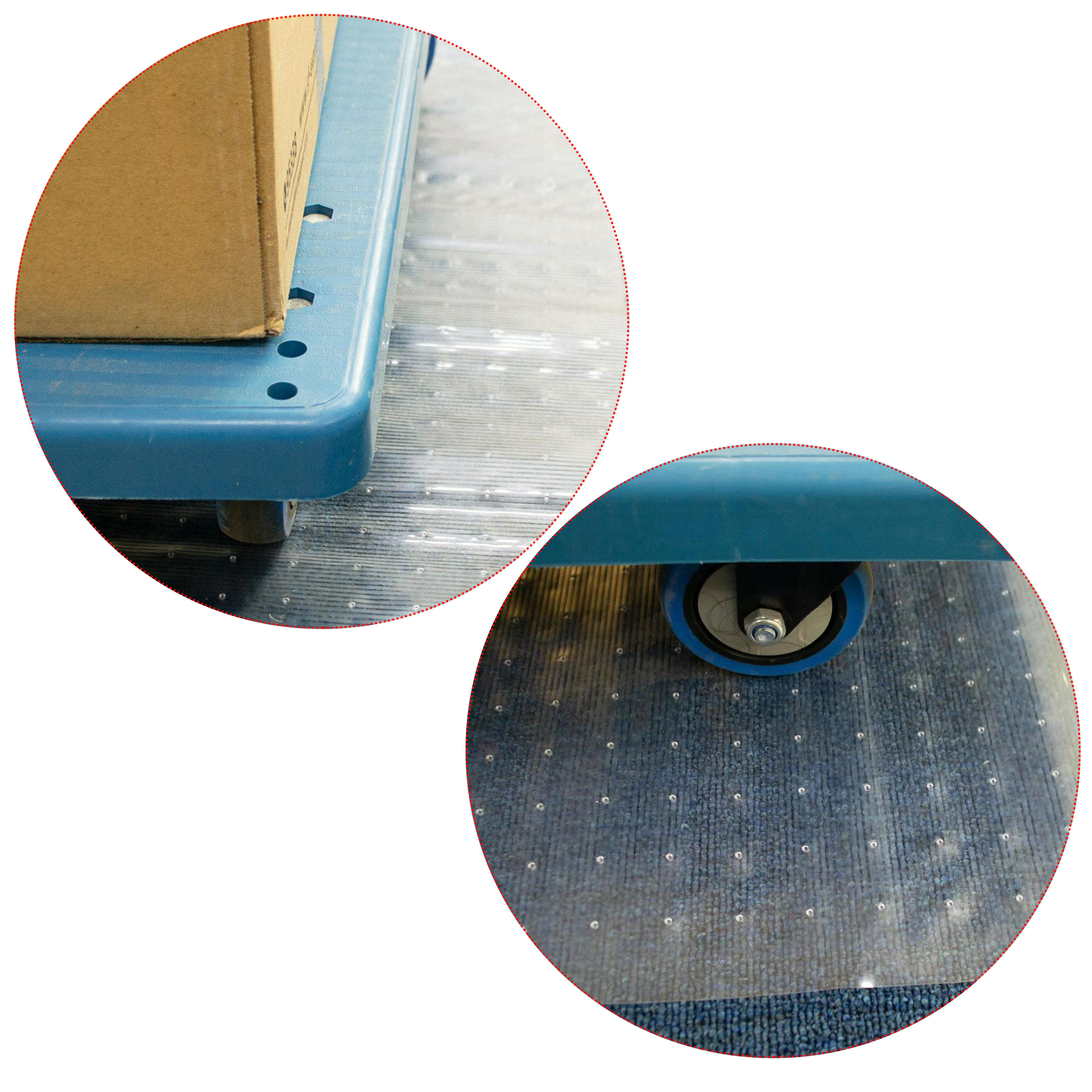 HFS(R) 27IN X 12FT Clear PVC Anti-Slip Heavy Duty Floor Runner Rug Protector