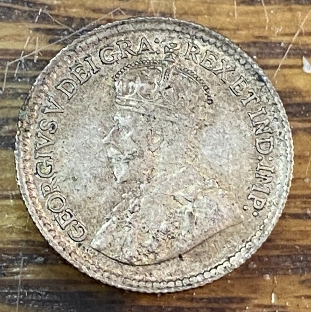 1920 Canada Five Cents Nice Original Choice AU KM-22a Two Year Type CHRC