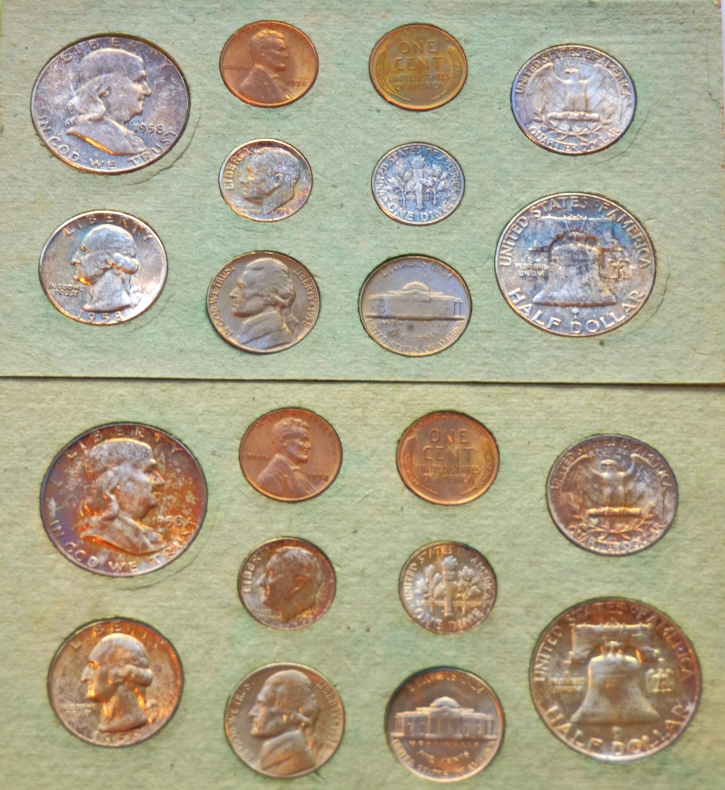 1958 Philadelphia & Denver Double Mint Sets