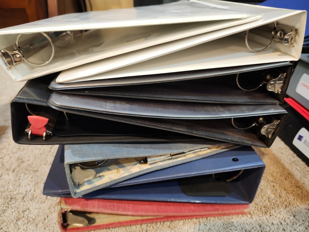 Various Assorted 3-Ring Binder Notebooks
