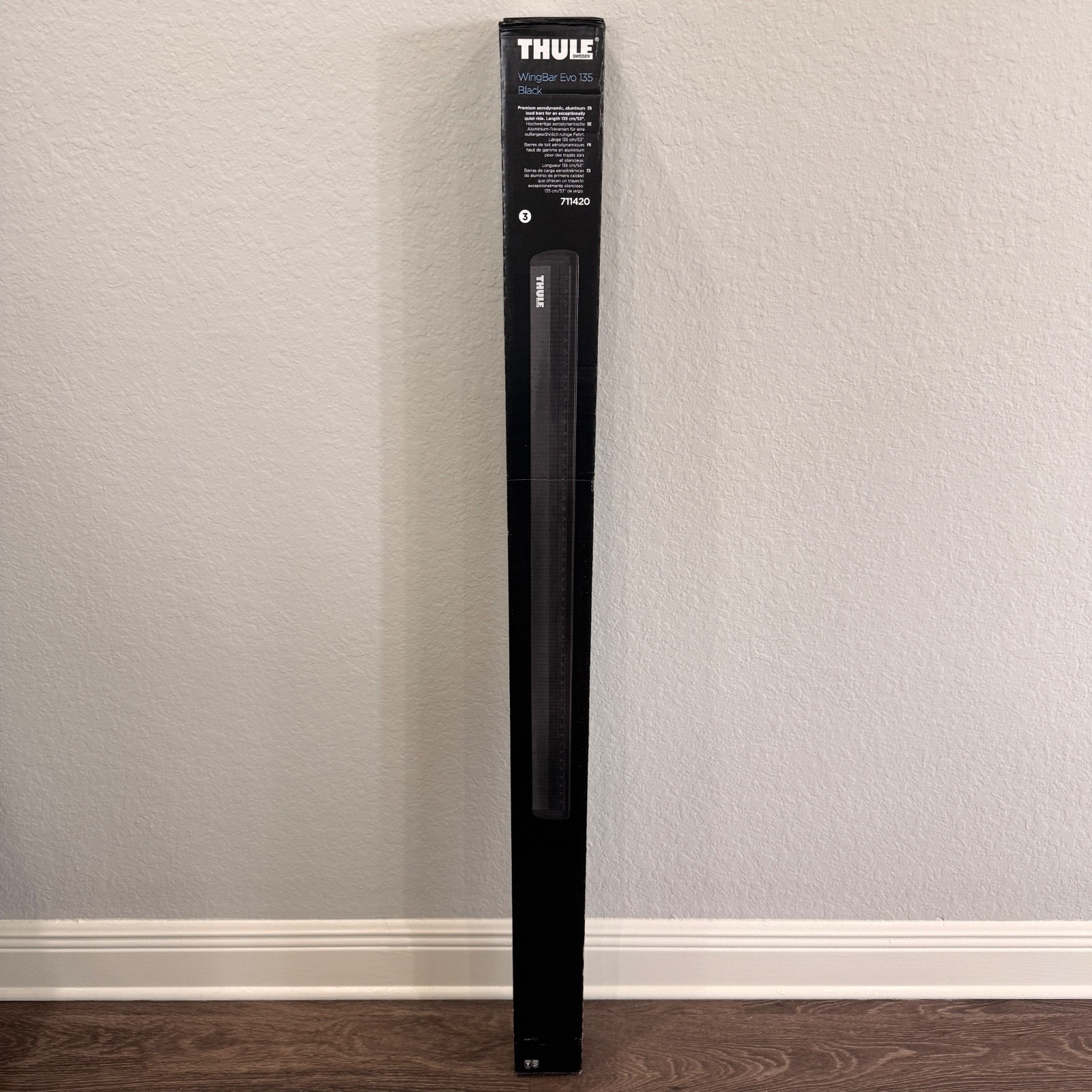 Thule WingBar Evo 135 cm Roof Bars 711420 (53" inches / 2 Pack) Color: Black