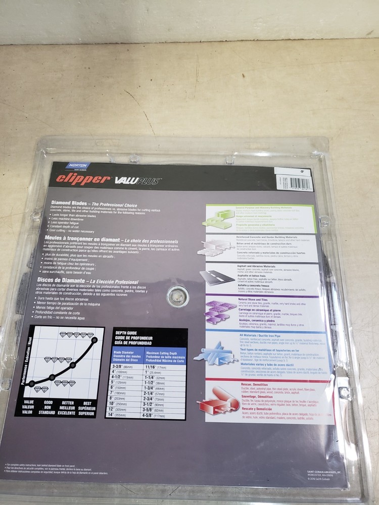 Norton Clipper Value Plus 14in High Speed Segmented Rim Saw Blade