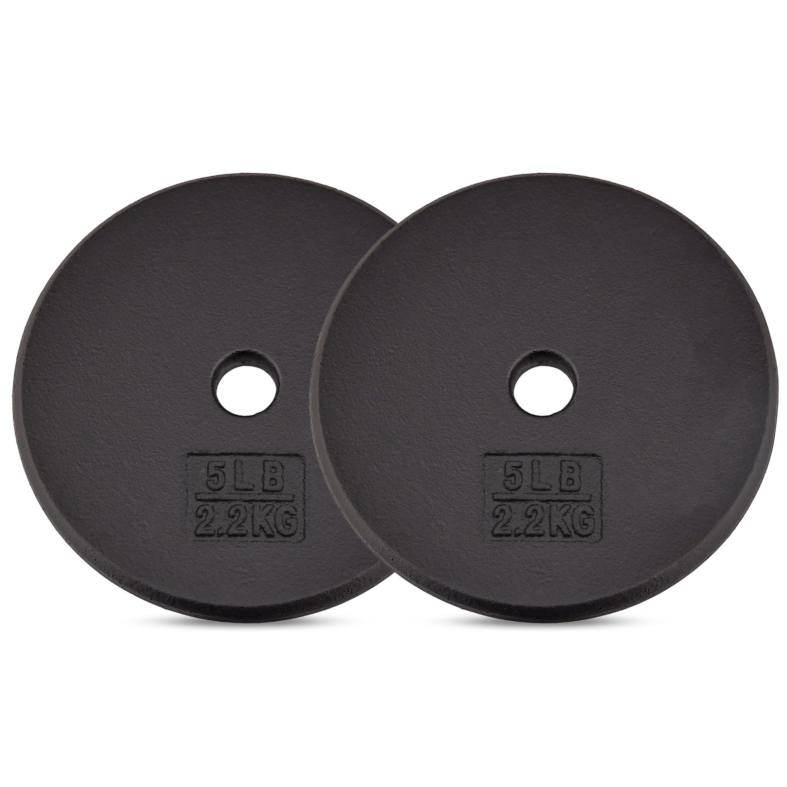 Yes4All 1inch Cast Iron Weight Plates for Dumbbells – Standard Weight Disc Pl...