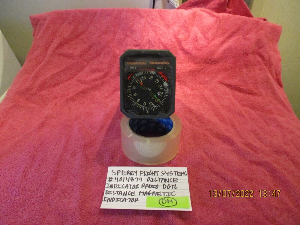 SPERRY FLIGHT SYSTEMS # 4014879-901 DISTANCE INDICATOR UNTESTED FREE SHIPPING