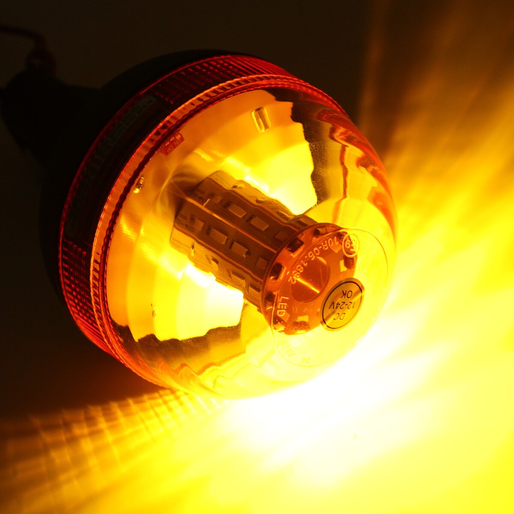 40 LED Beacon Warning Flashing Rotatable Flexible Din Pole Tractor Light E9