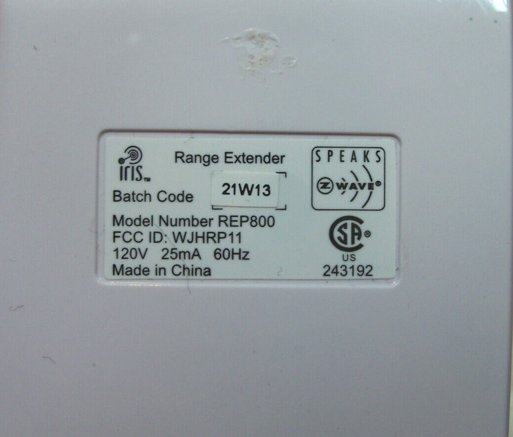 IRIS Home Security RANGE EXTENDER REP800