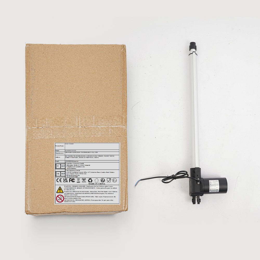 Stroke Actuator 500mm Stroke Length 6000N Pulling Force with Front Switches