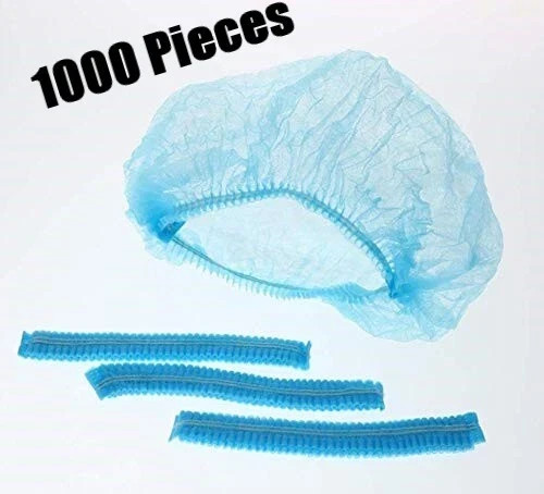 **Case of 1000** Disposable Bouffant Cap Head Cover Hair Net Non Sterile