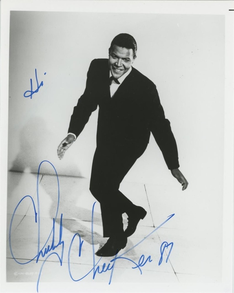 Chubby Checker-Vintage Signed Photograph