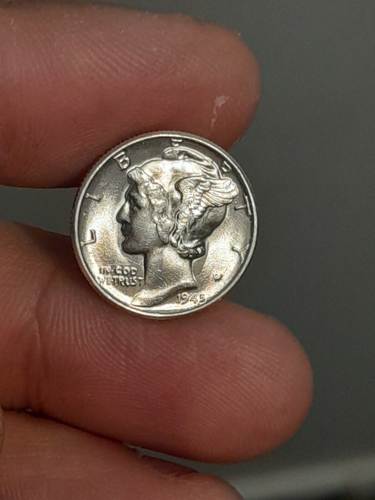 1945 Mercury Dime BU