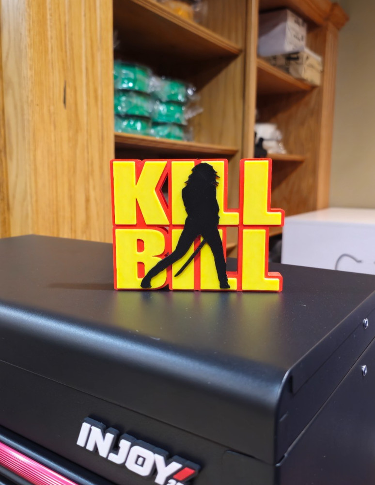 KILL BILL 3D Logo Display Self Standing