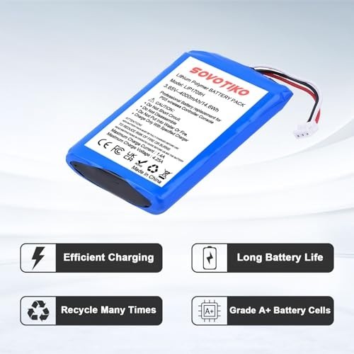 2-Pack Rechargeable 4000mAh PS5 Controller Battery Replacement for DualSense Gam