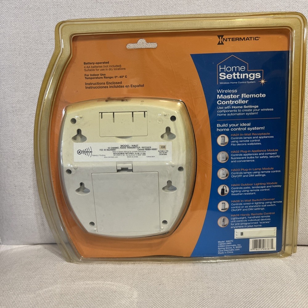 Intermatic Home Settings Wireless Master Remote Controller