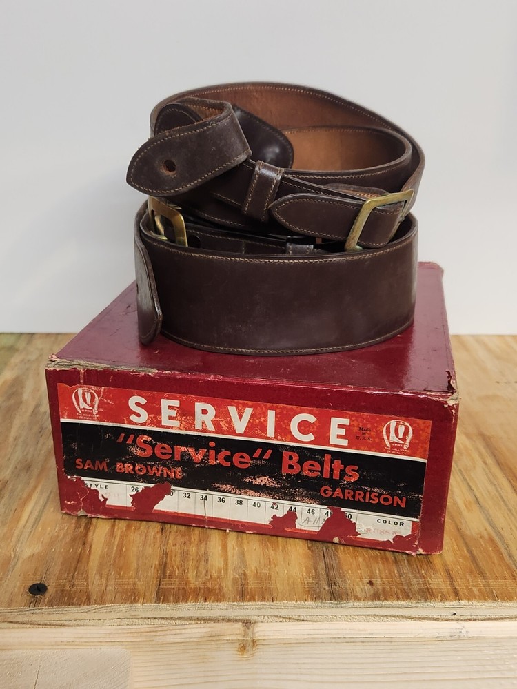 WWII US Army Officers Sam Browne Belt W/ Original Box!!!