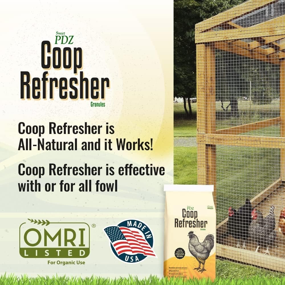 Coop Refresher Zeolite Odor Eliminator Essential Chicken Coop Accessory 10LB