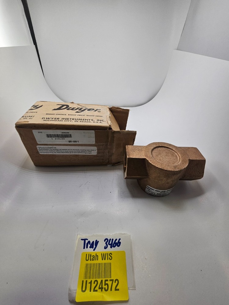 W.E. Anderson SFI-100-1 Midwest Sight Flow Indicator - New Open Box