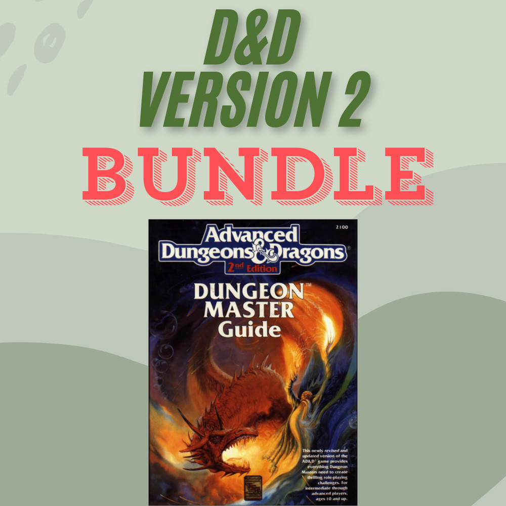Giant Dungeons & Dragons Version 2 Collection Books Module's User Guide 250+ PDF