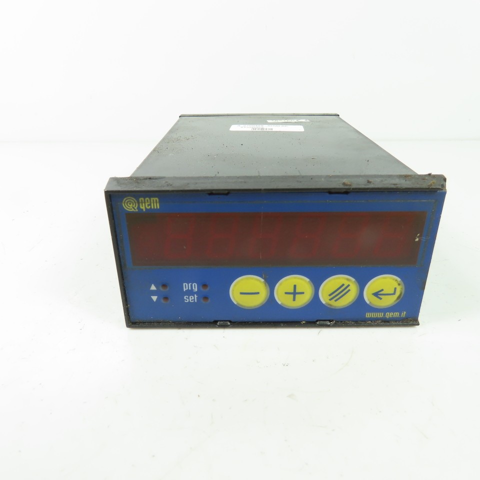 QEM HM207.04A/T018/1/E/24 Programmable Electronic Speed Regulator Panel Meter