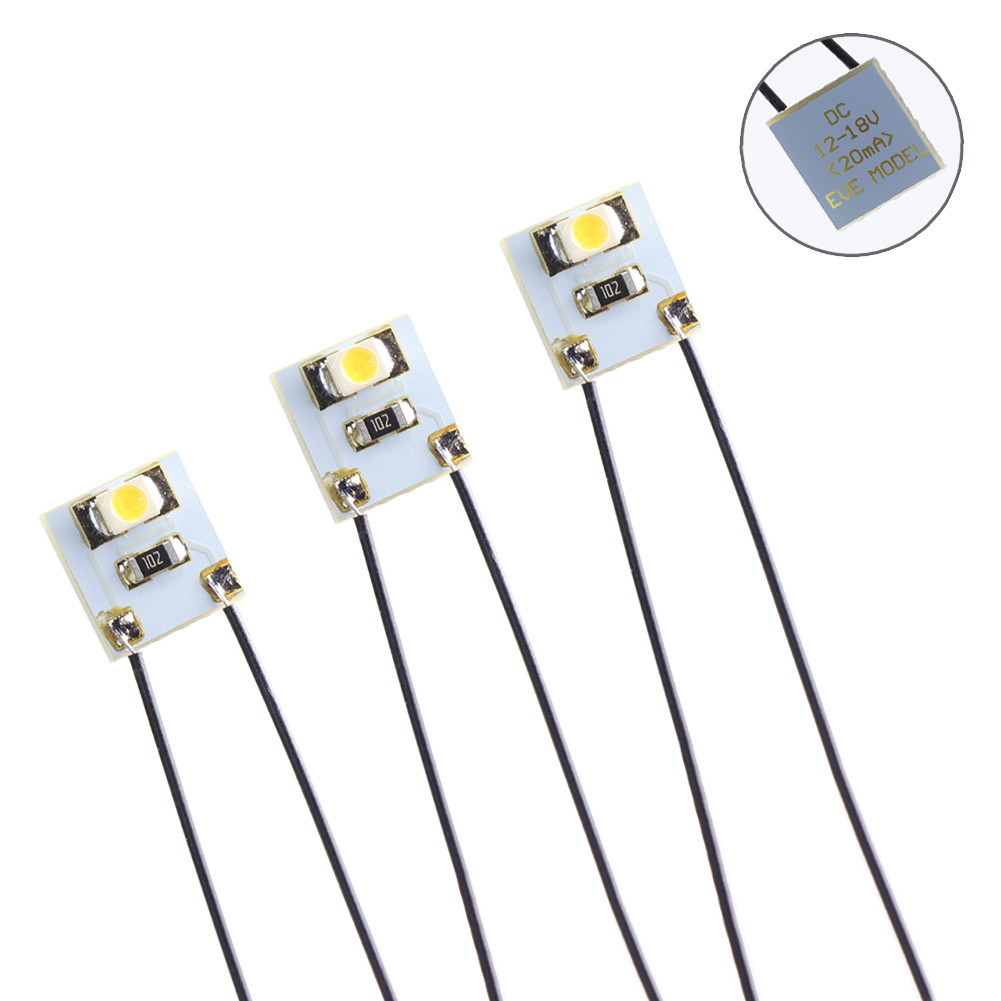 DD00WM 20pcs Pre-wired Warm White SMD 3528 LED Lamp Light Set 12V