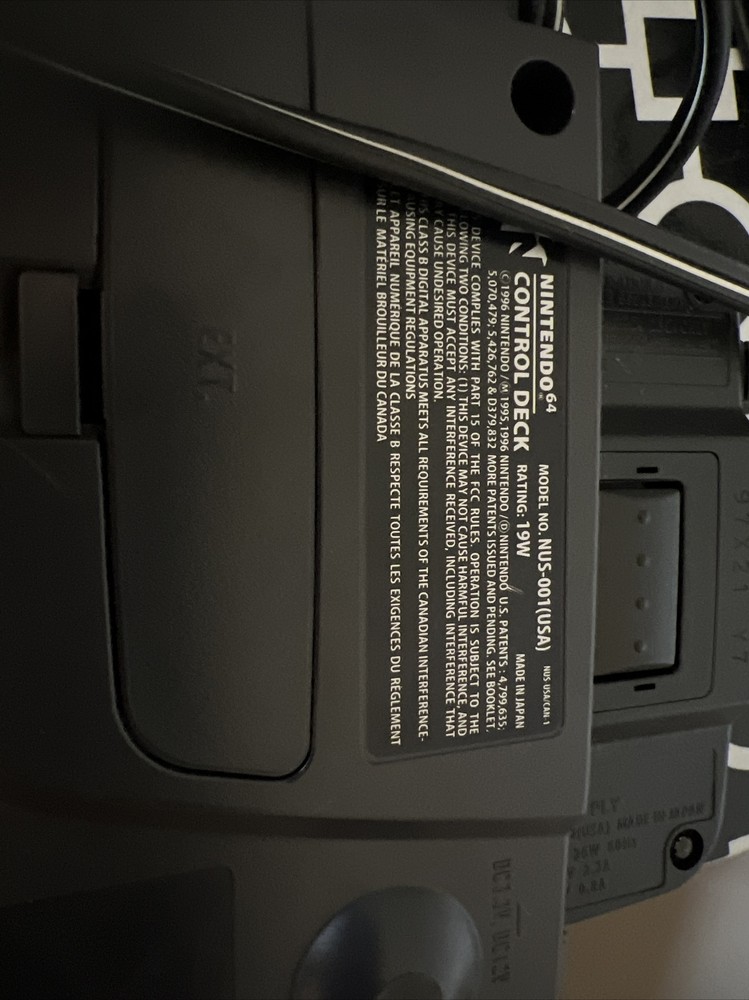 Nintendo 64 Console Bundle Two Controllers Power A/V Cable