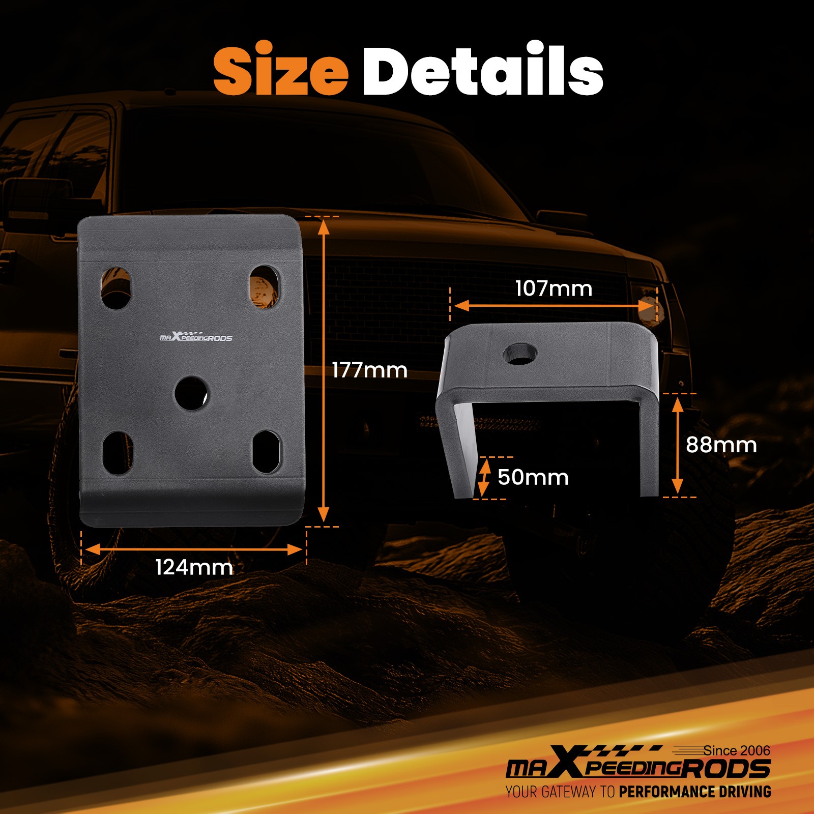 Performance Lowering Kit 3"/5" for Ford Ranger 2WD 1998-2015 with Flip Kit