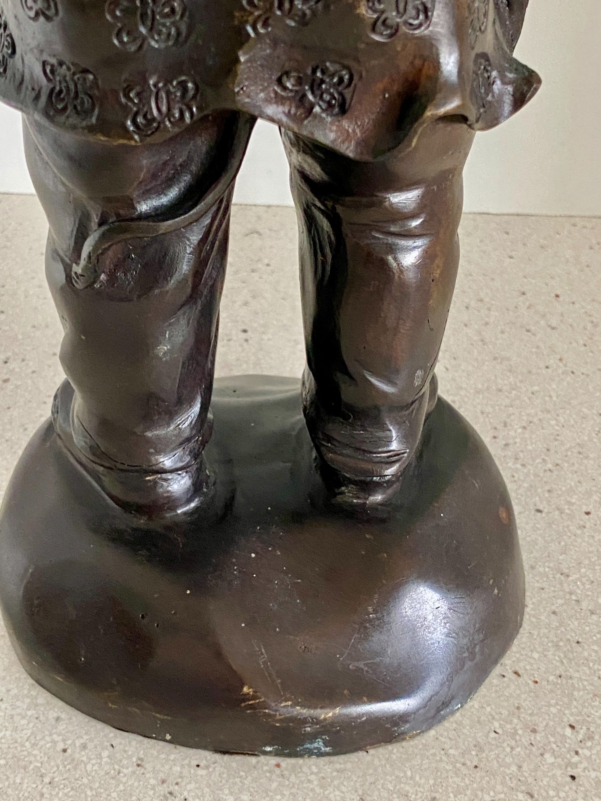 Vtg 16" Bronze Anthropomorphic Pig Sculpture Playing Violin Maitland Smith MCM