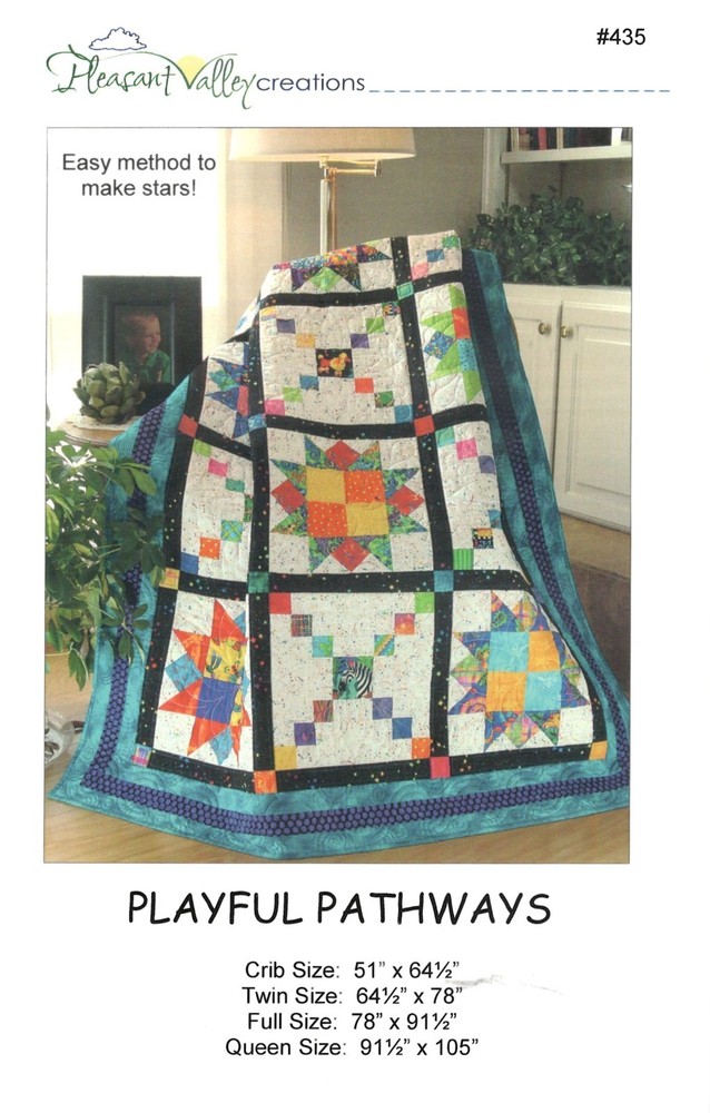 Playful Pathways Quilt Pattern by Pleasant Valley Creations 435