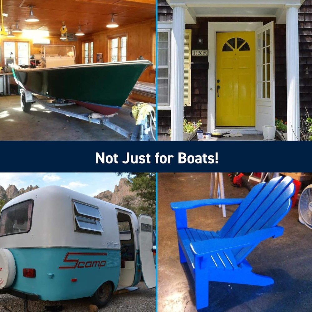 Durable Sea Green Marine Topside Paint - Polyurethane, Easy Application