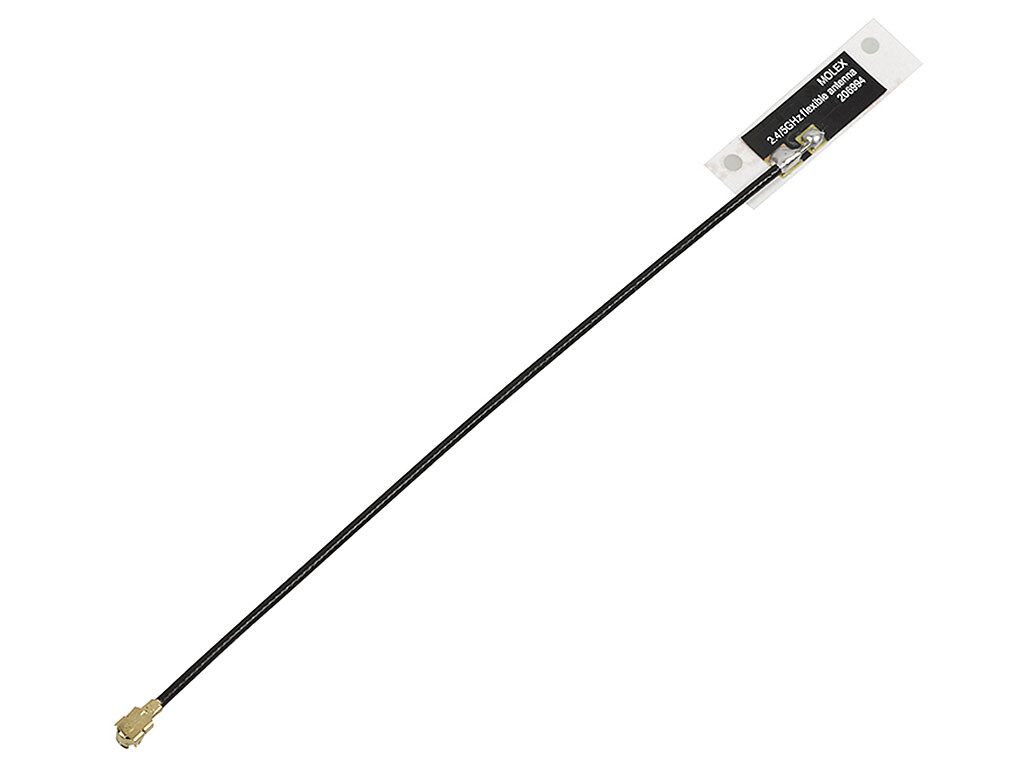 Wi-Fi Dual-Band Side-Fed Antenna 100mm Cable Length with U.FL Connector