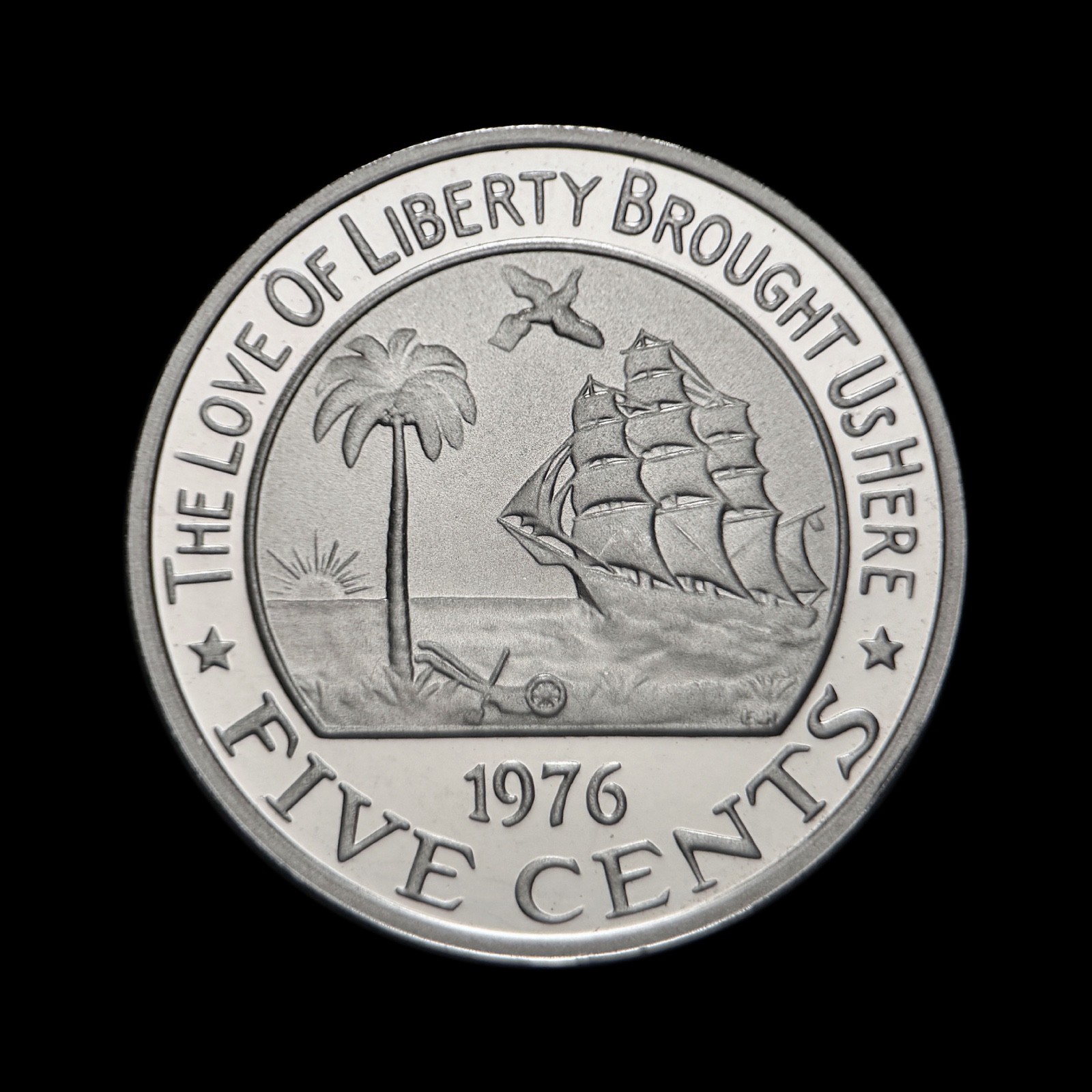 LIBERIA. 1976, 5 Cents - African Forest Elephant, Royal Mint Wales RARE 1 Proof