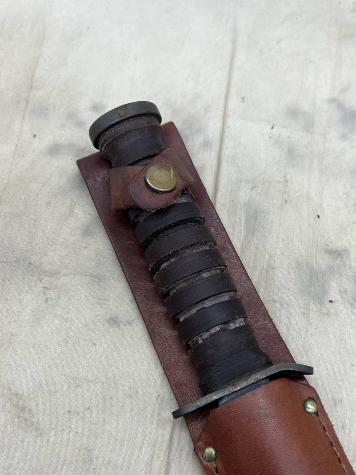 1990s US M3 Camillus Fighting Knife With Sheath (FF162