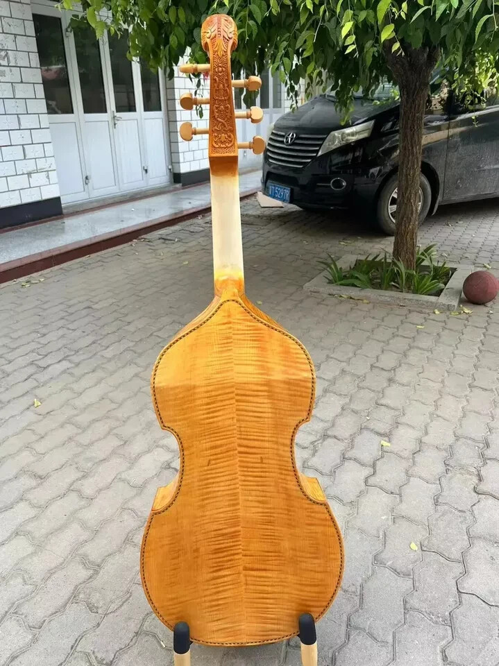 Baroque Style profession Maestro 6 strings 29" viola da gamba,flames back #15932
