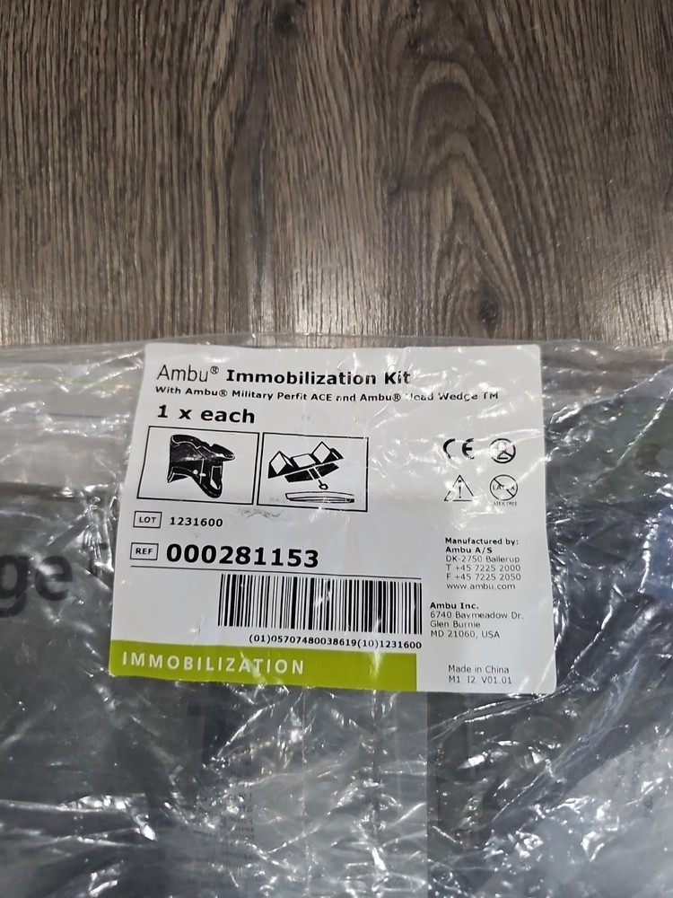 Ambu Immobilization Military Head Wedge Kit. NEW SEALED PACKAGE