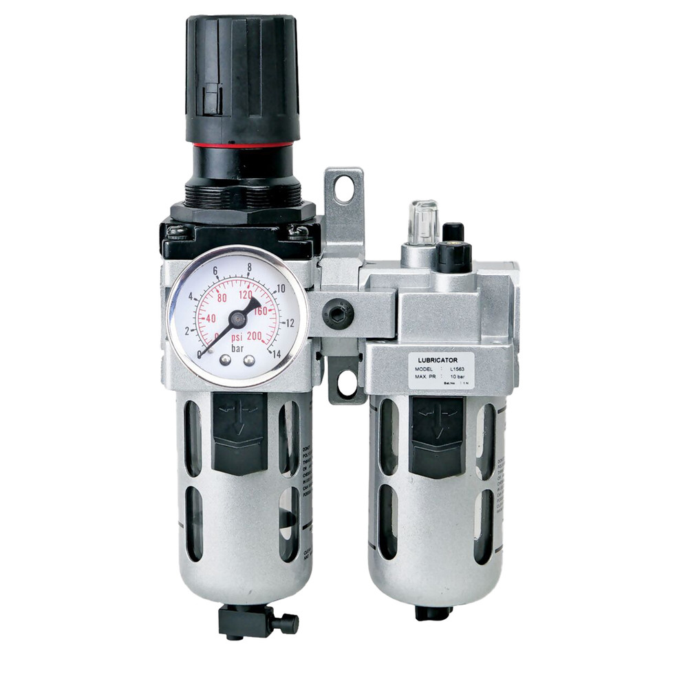 K Tool International Filter-Regulator and Lubricator, Intermediate 2 Piece